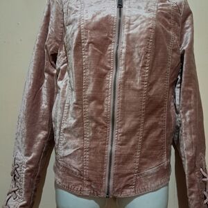 Torrid  velvet Jacket Women Shimmering Rose Gold Size 00/ML
